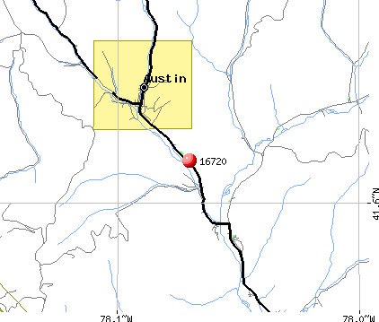 Austin, PA (16720) map