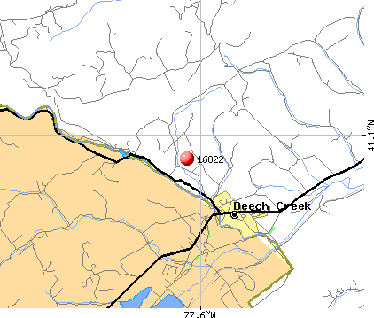 Beech Creek, PA (16822) map