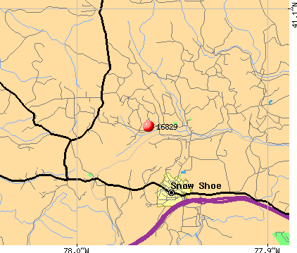 Clarence, PA (16829) map