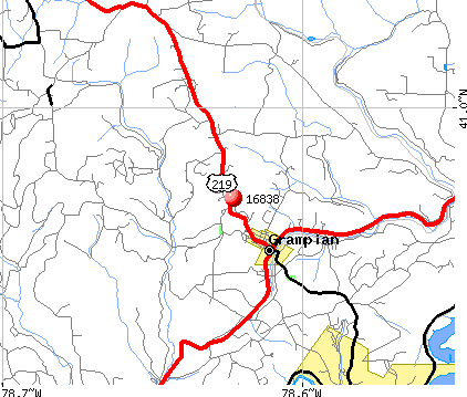 Grampian, PA (16838) map