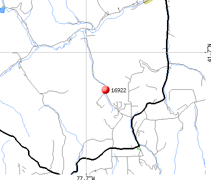 Galeton, PA (16922) map