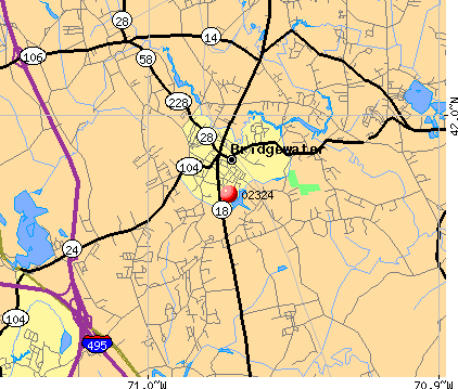 Bridgewater, MA (02324) map