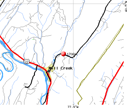 Mill Creek, PA (17060) map