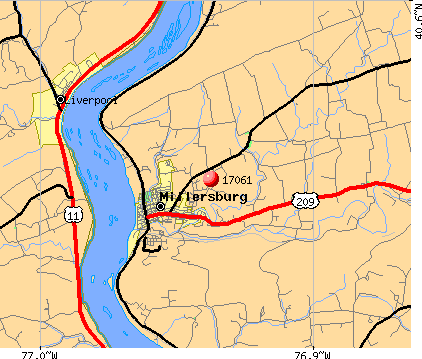 Millersburg, PA (17061) map
