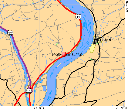 New Buffalo, PA (17069) map
