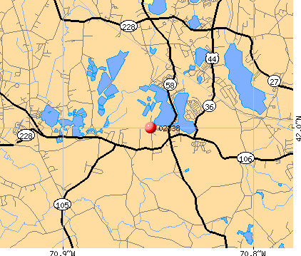 Halifax, MA (02338) map