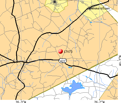 Newmanstown, PA (17073) map