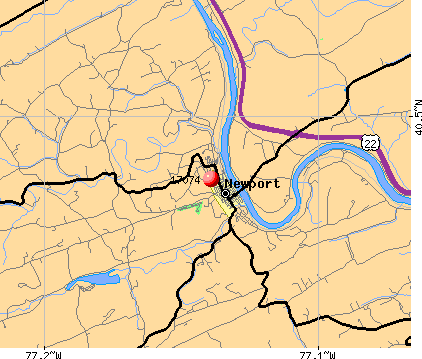 Newport, PA (17074) map