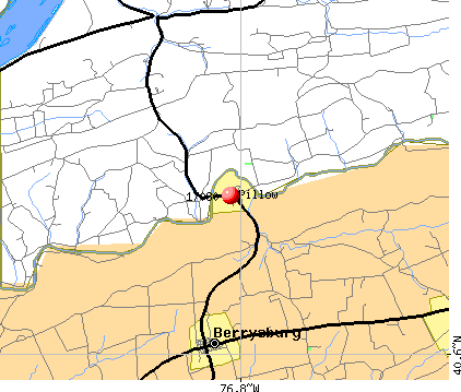 Pillow, PA (17080) map