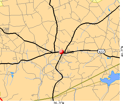 Schaefferstown, PA (17088) map