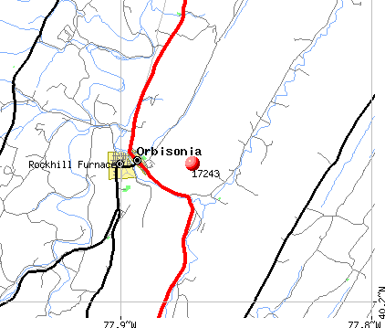 Orbisonia, PA (17243) map