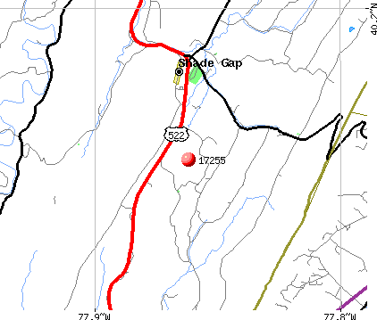 Shade Gap, PA (17255) map