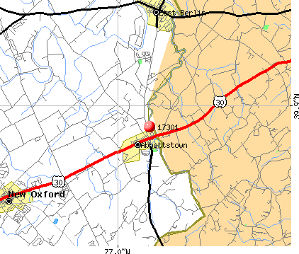 Abbottstown, PA (17301) map