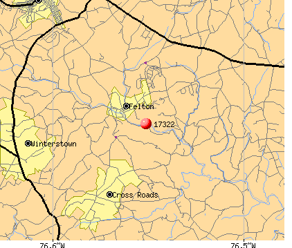 Felton, PA (17322) map