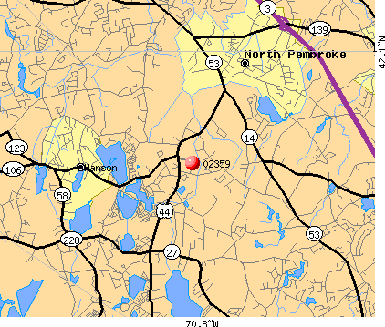 Pembroke, MA (02359) map