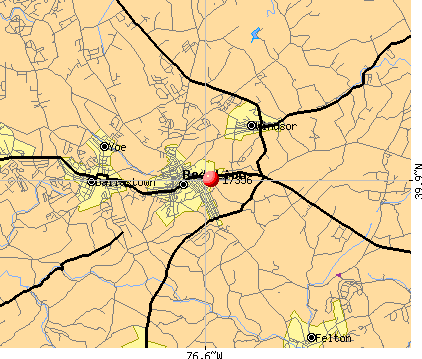Red Lion, PA (17356) map
