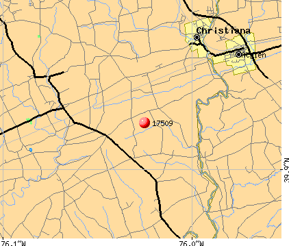 Christiana, PA (17509) map