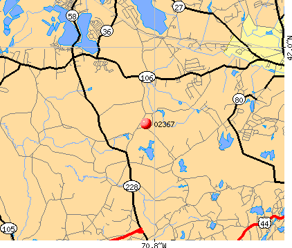Plympton, MA (02367) map