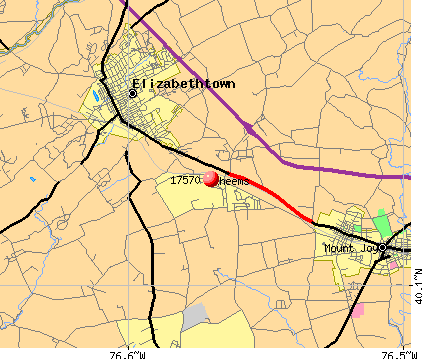 Rheems, PA (17570) map