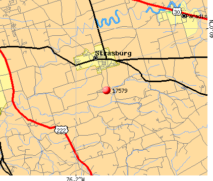 Strasburg, PA (17579) map