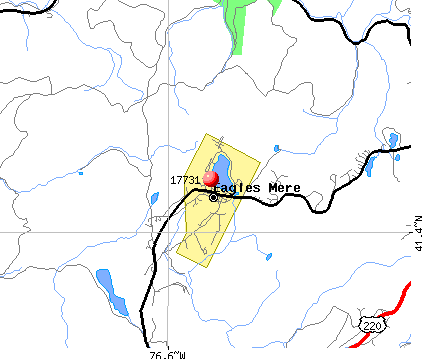 Eagles Mere, PA (17731) map