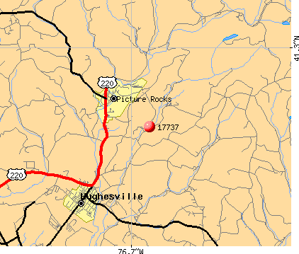 Hughesville, PA (17737) map