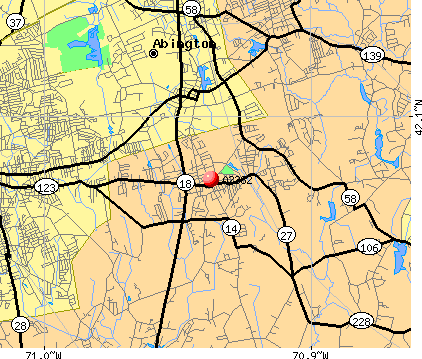 Whitman, MA (02382) map