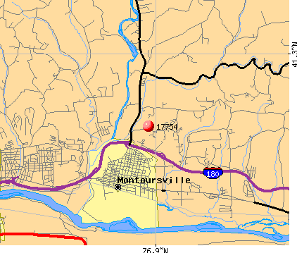 Montoursville, PA (17754) map