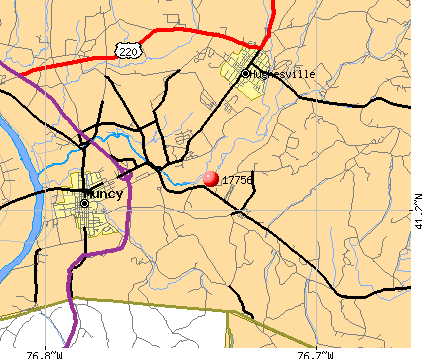 Muncy, PA (17756) map