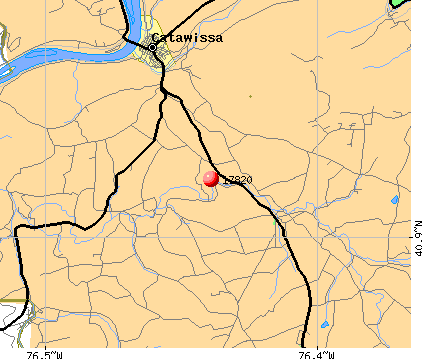 Catawissa, PA (17820) map