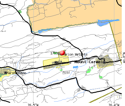 Marion Heights, PA (17832) map