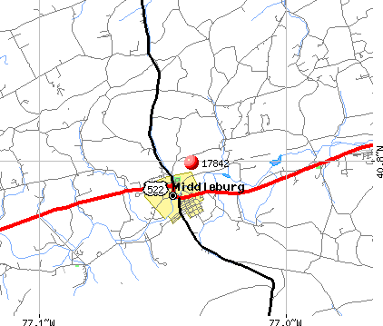 Middleburg, PA (17842) map