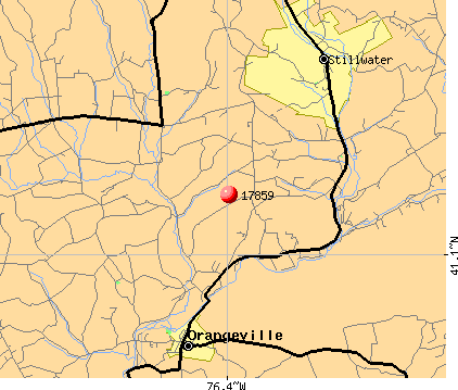 Orangeville, PA (17859) map