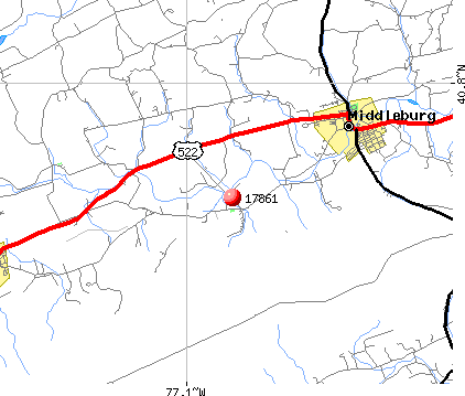 Paxtonville, PA (17861) map
