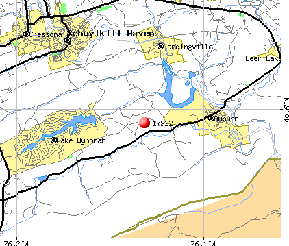 Lake Wynonah, PA (17922) map