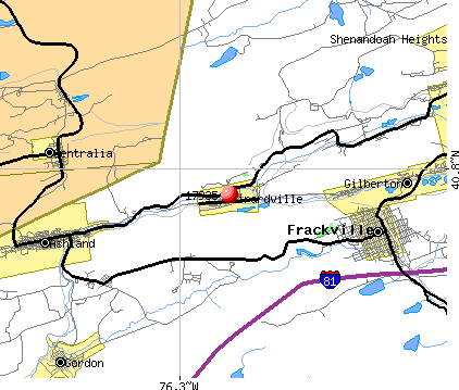 Girardville, PA (17935) map