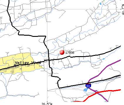 Valley View, PA (17938) map