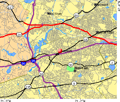 , MA (02465) map
