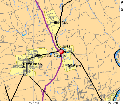Stockertown, PA (18083) map