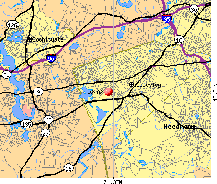 wellesley ma zip code map 02482 Zip Code Wellesley Massachusetts Profile Homes wellesley ma zip code map