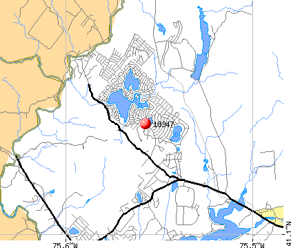 Pocono Pines, PA (18347) map