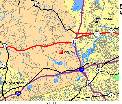 Weston, MA (02493) map
