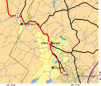 Dalton, PA (18414) map