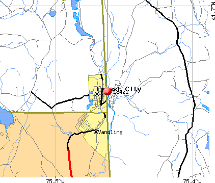 Forest City, PA (18421) map