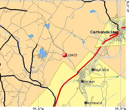 Jermyn, PA (18433) map