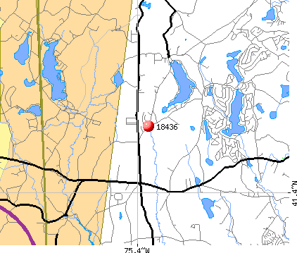 Mount Cobb, PA (18436) map