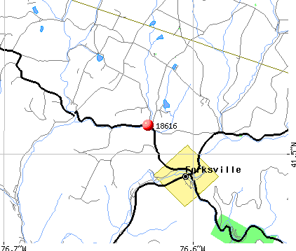 Forksville, PA (18616) map