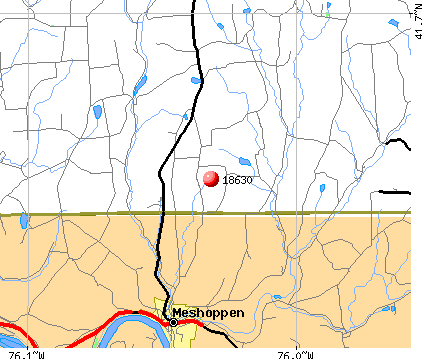 Meshoppen, PA (18630) map