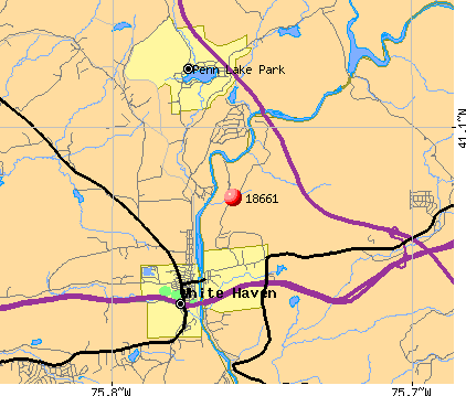 White Haven, PA (18661) map