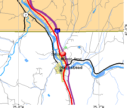 Great Bend, PA (18821) map